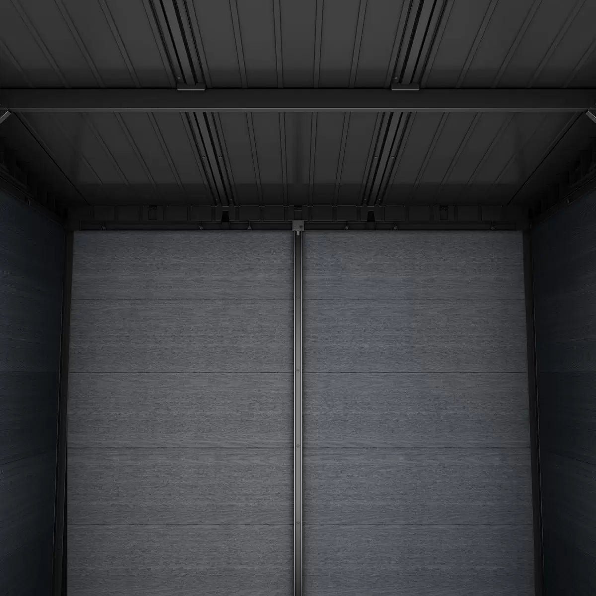 Keter 11x 7 Cortina Heavy Duty Plastic Pent Shed – Dark Grey - Image 6