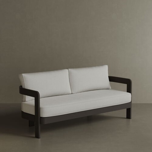 N3 Kohl Three Seater Sofa Cirrus Textured Weave
