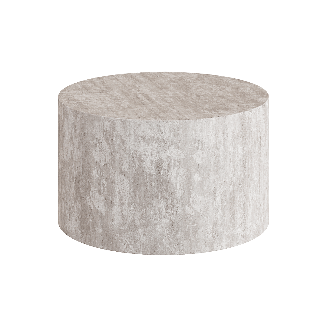 Porto Travertine Coffee Table, White - Image 3